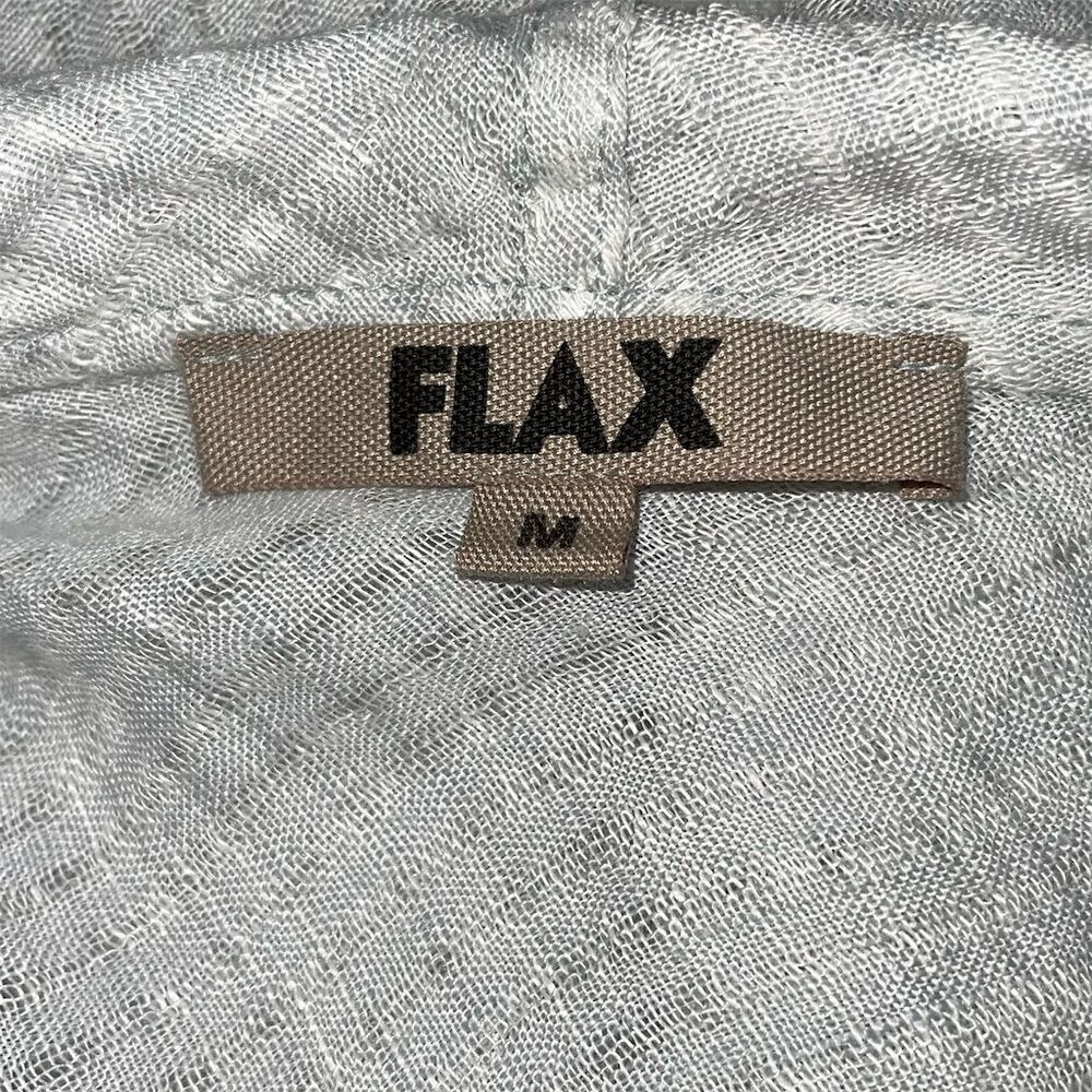 Flax Pale Blue Textured Open Front Jacket - Picture 8 of 11